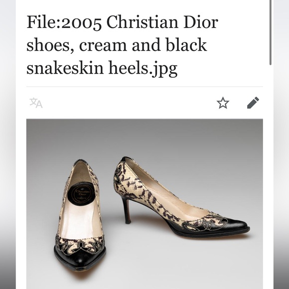 Vintage Christian Dior Python heels - Picture 3 of 10